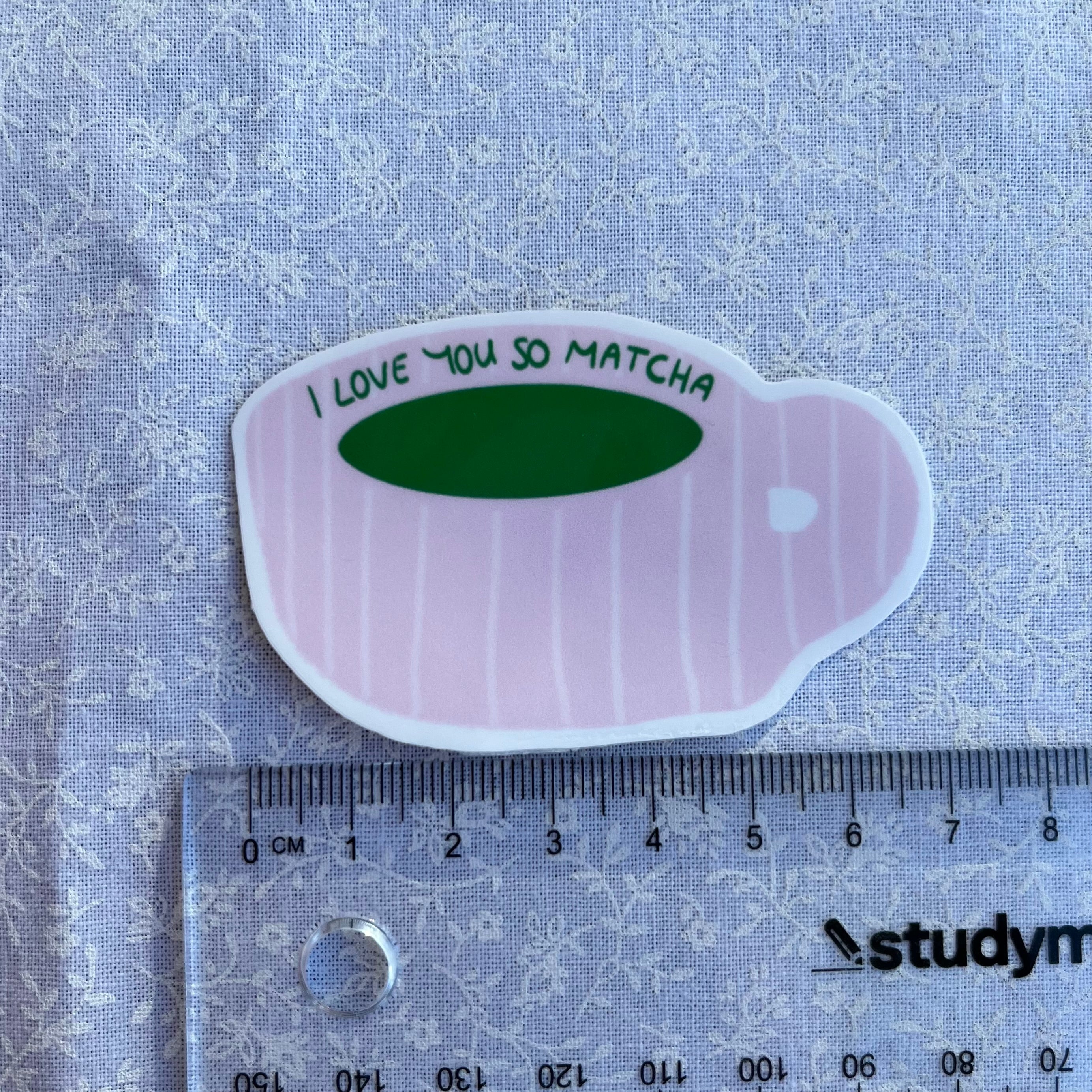 I Love You So Matcha Sticker