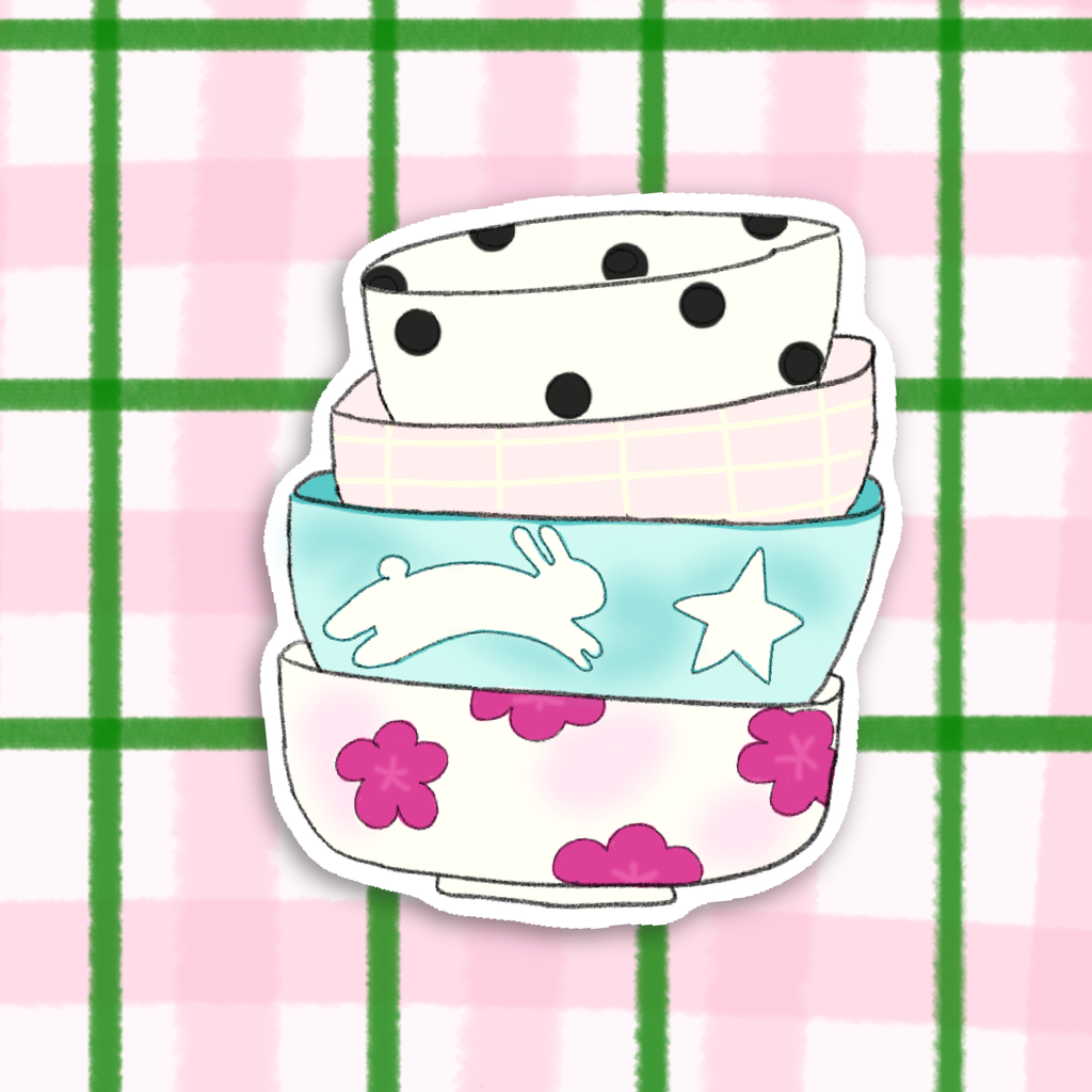 Dreamy bowls Sticker
