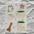 Starry Matcha Sticker Sheet