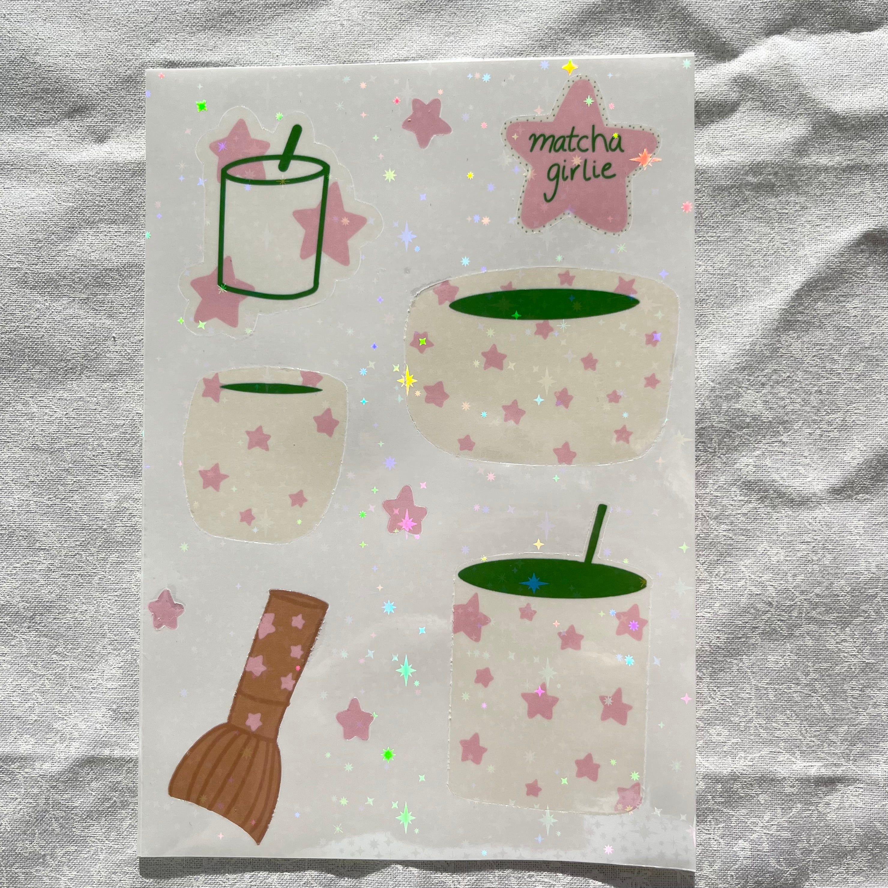 Starry Matcha Sticker Sheet