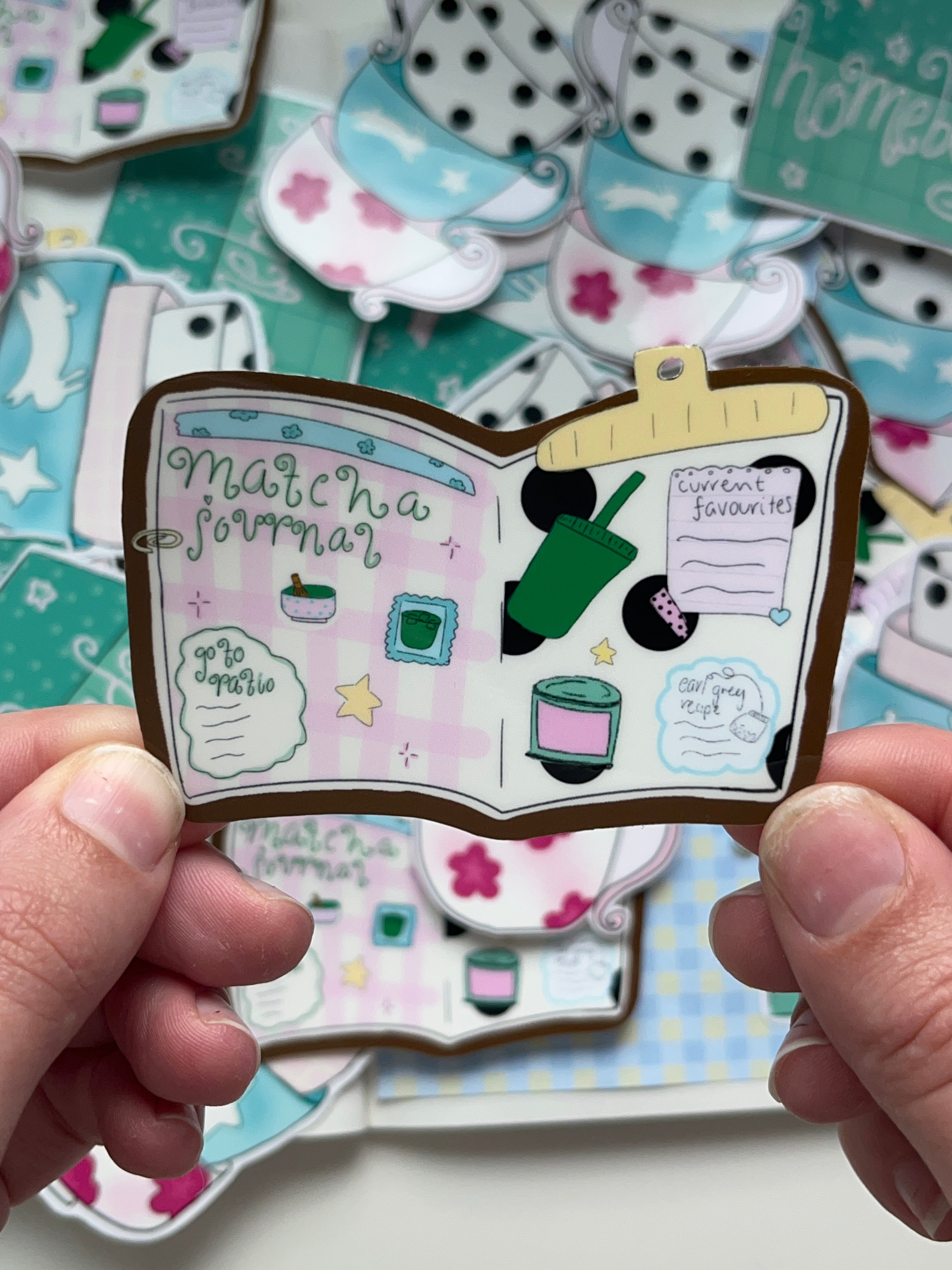 Matcha Journal Sticker