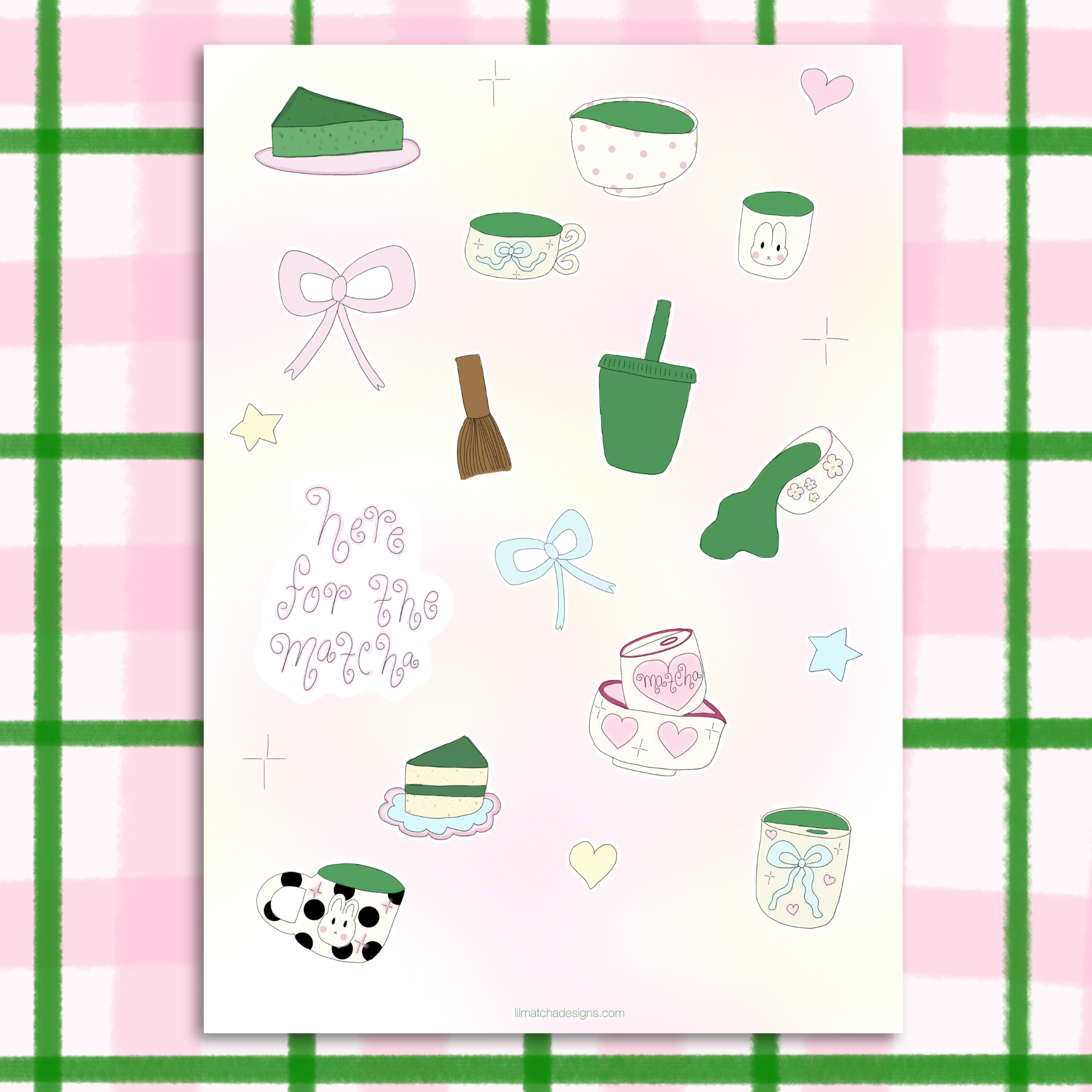 Whimsy matcha Sticker Sheet