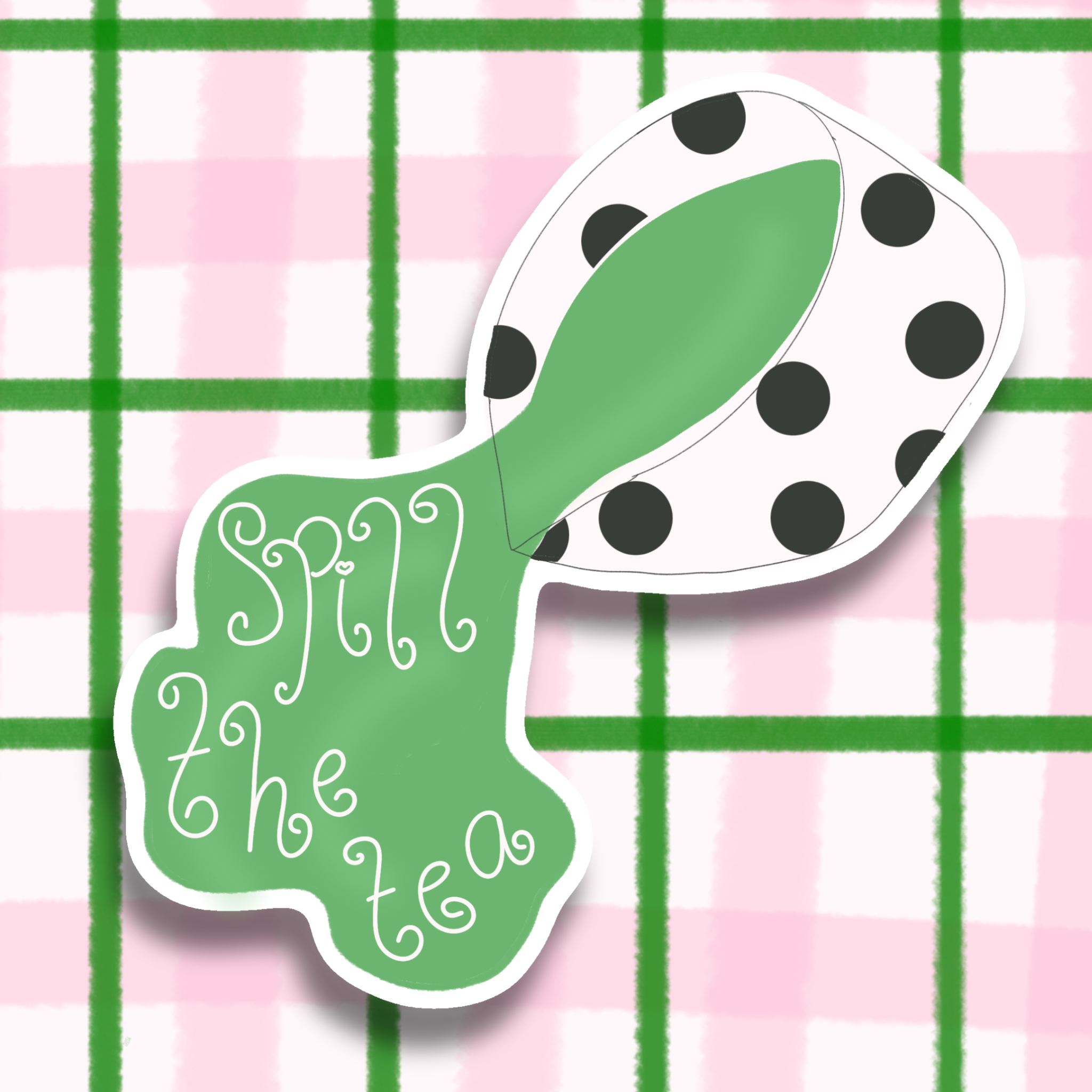 Spill the tea Sticker