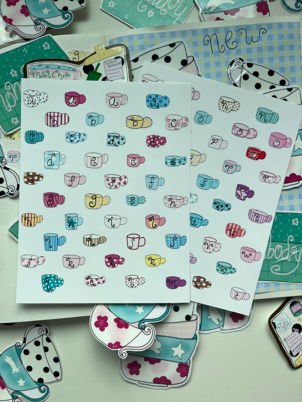 Alphabet Sticker Sheet - whimsy mugs