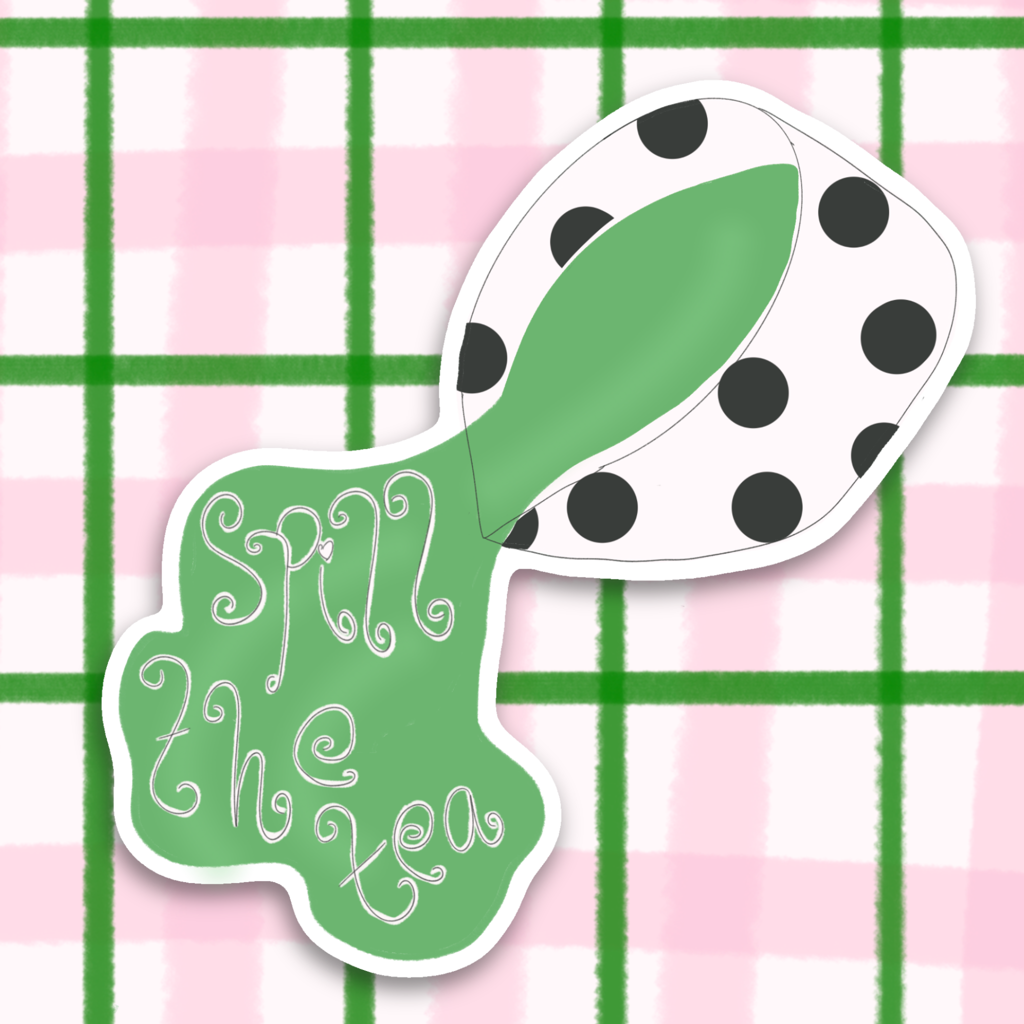Spill the tea Sticker