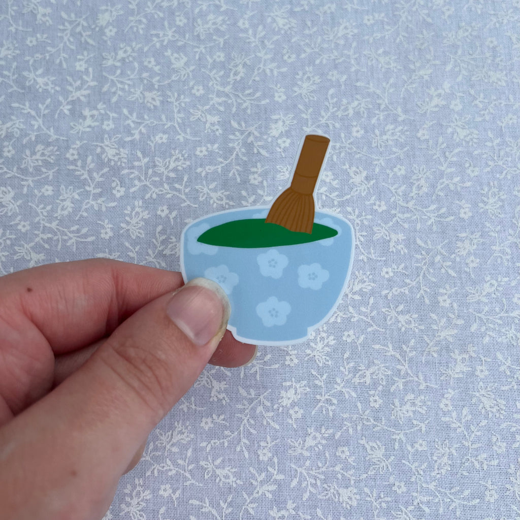 Whisking Matcha Sticker