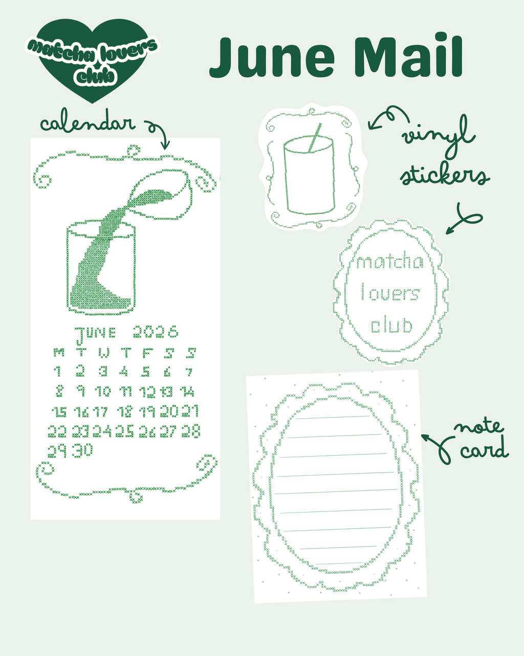 Matcha Lovers Mail Club (MONTHLY SUBSCRIPTION)