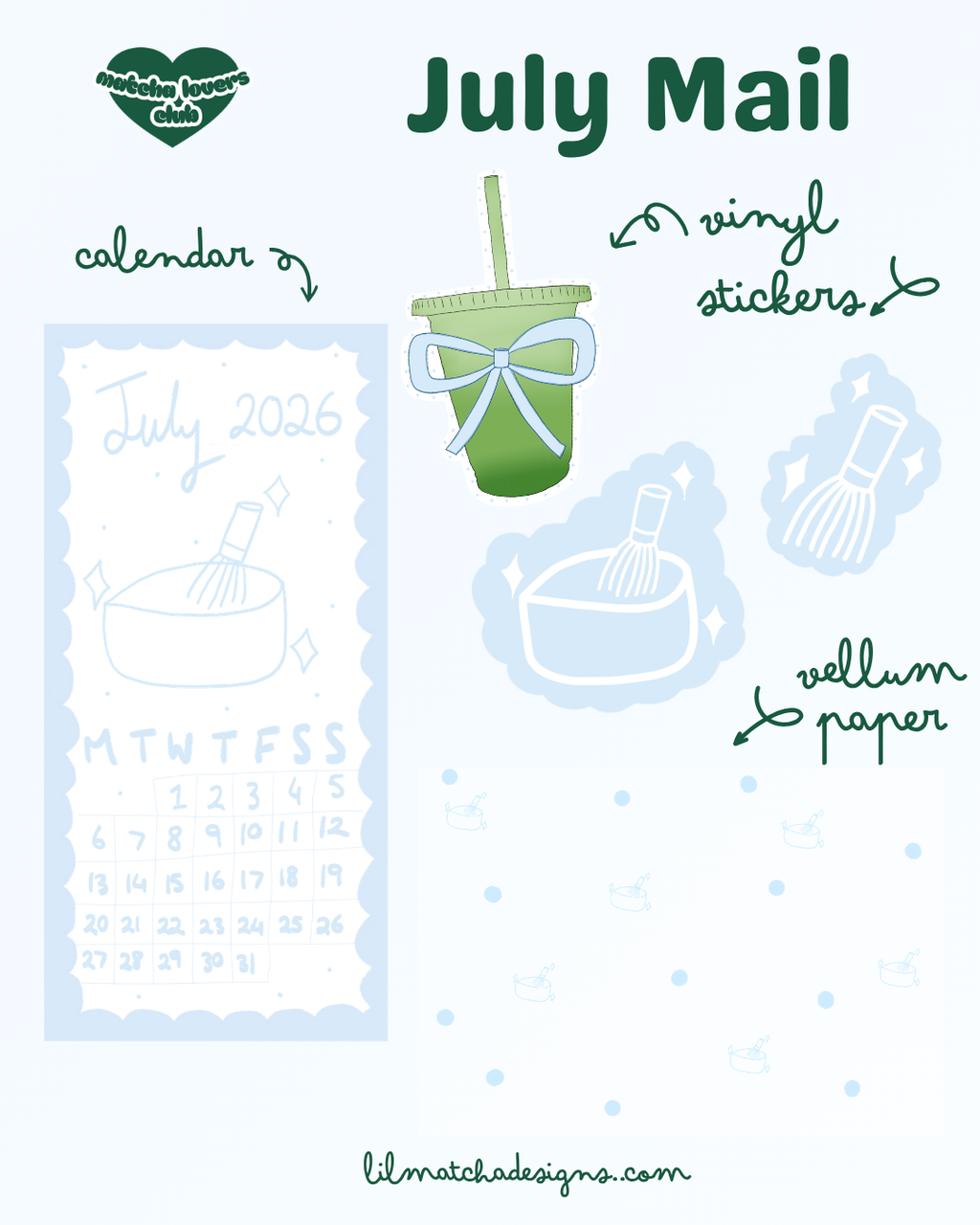 Matcha Lovers Mail Club (MONTHLY SUBSCRIPTION)