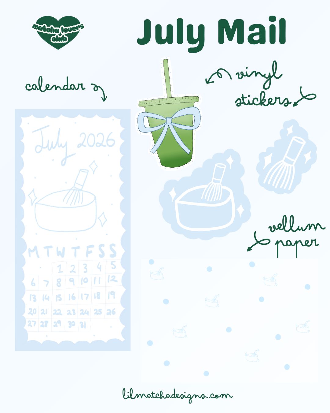 Matcha Lovers Mail Club (MONTHLY SUBSCRIPTION)