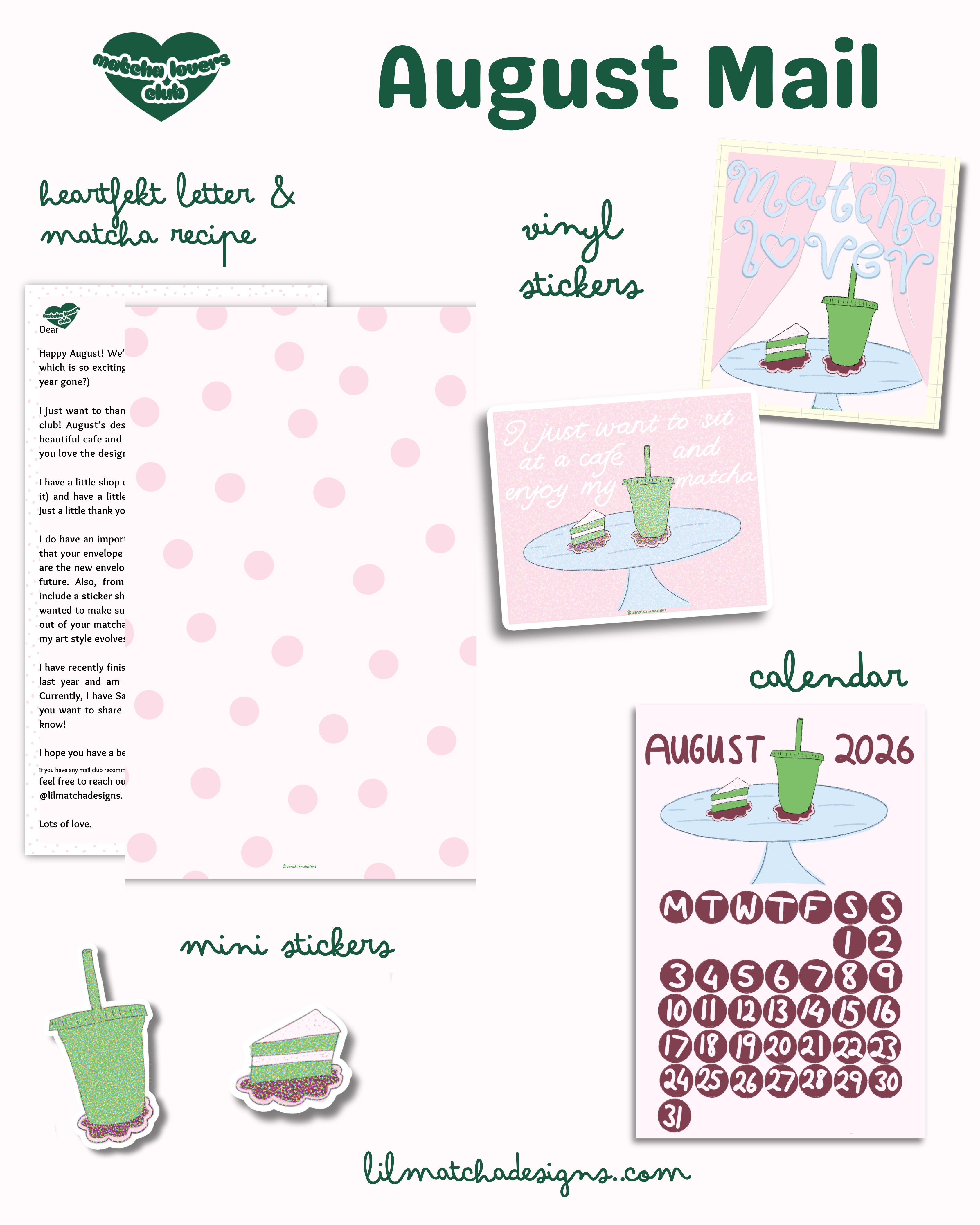 Matcha Lovers Mail Club (MONTHLY SUBSCRIPTION)