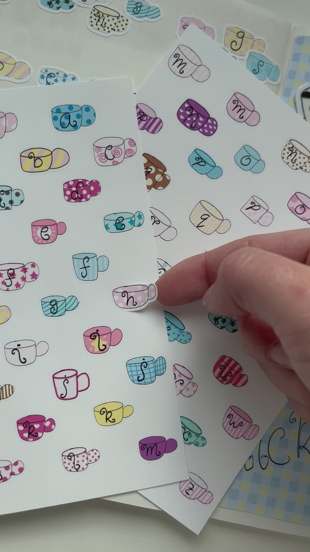Alphabet Sticker Sheet - whimsy mugs