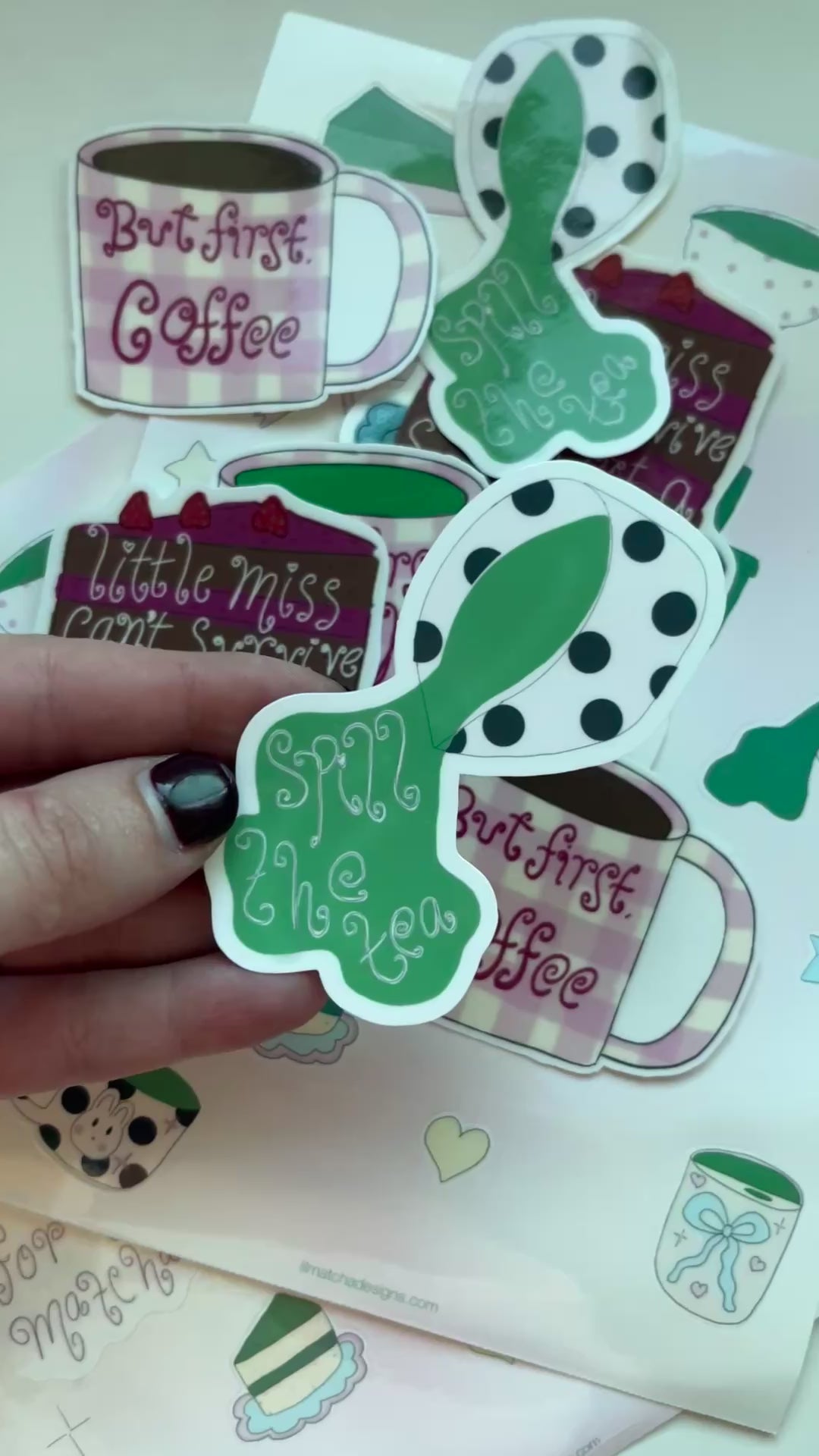 Spill the tea Sticker