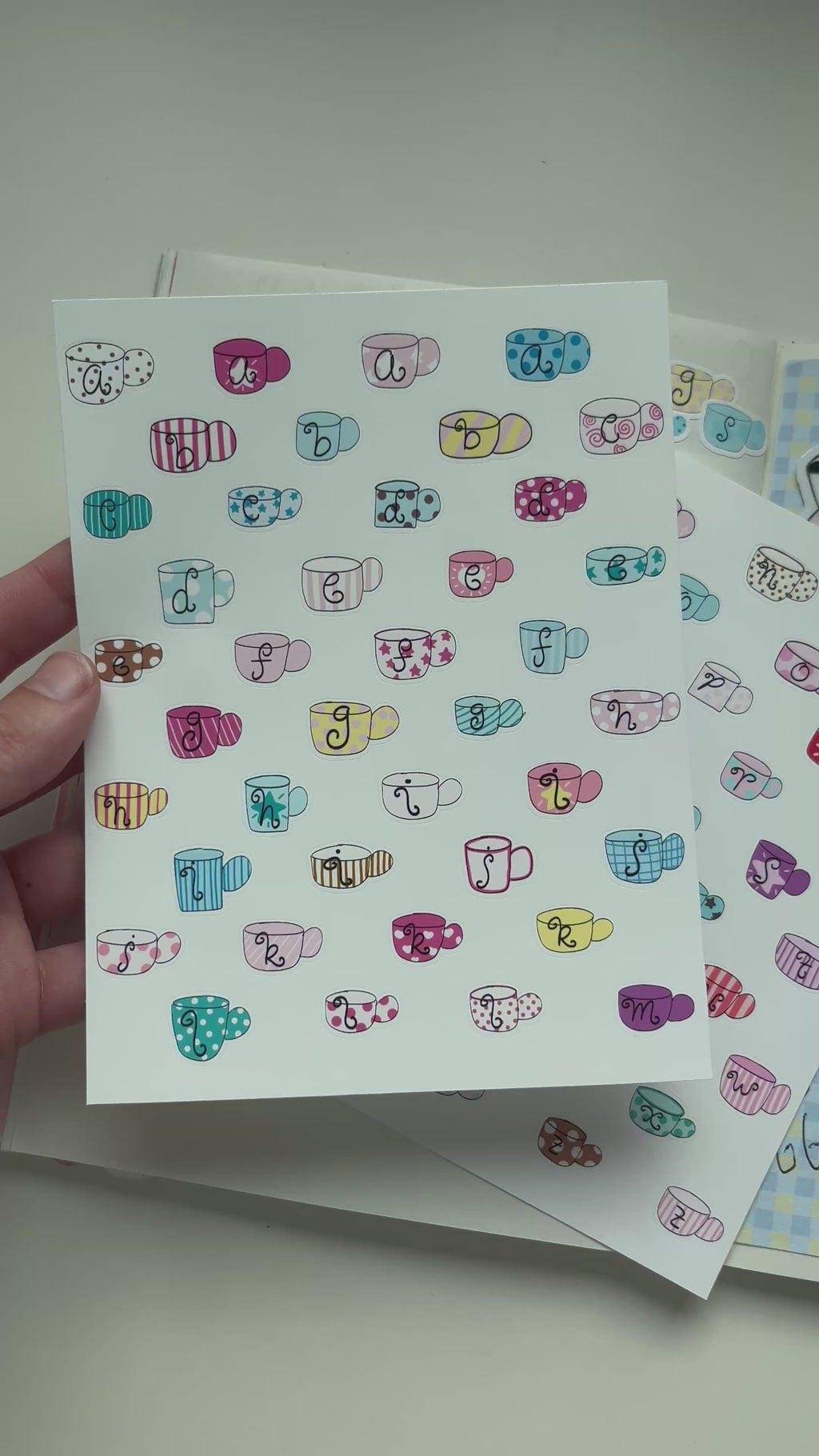 Alphabet Sticker Sheet - whimsy mugs
