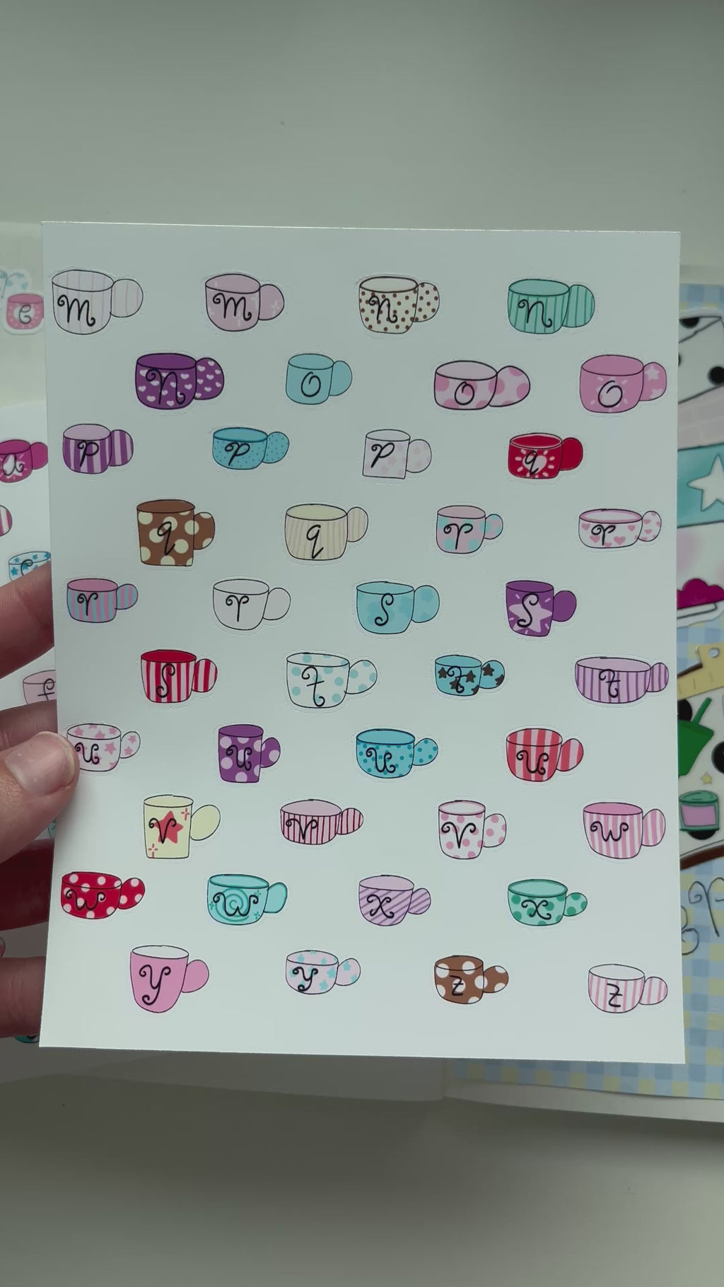 Alphabet Sticker Sheet - whimsy mugs