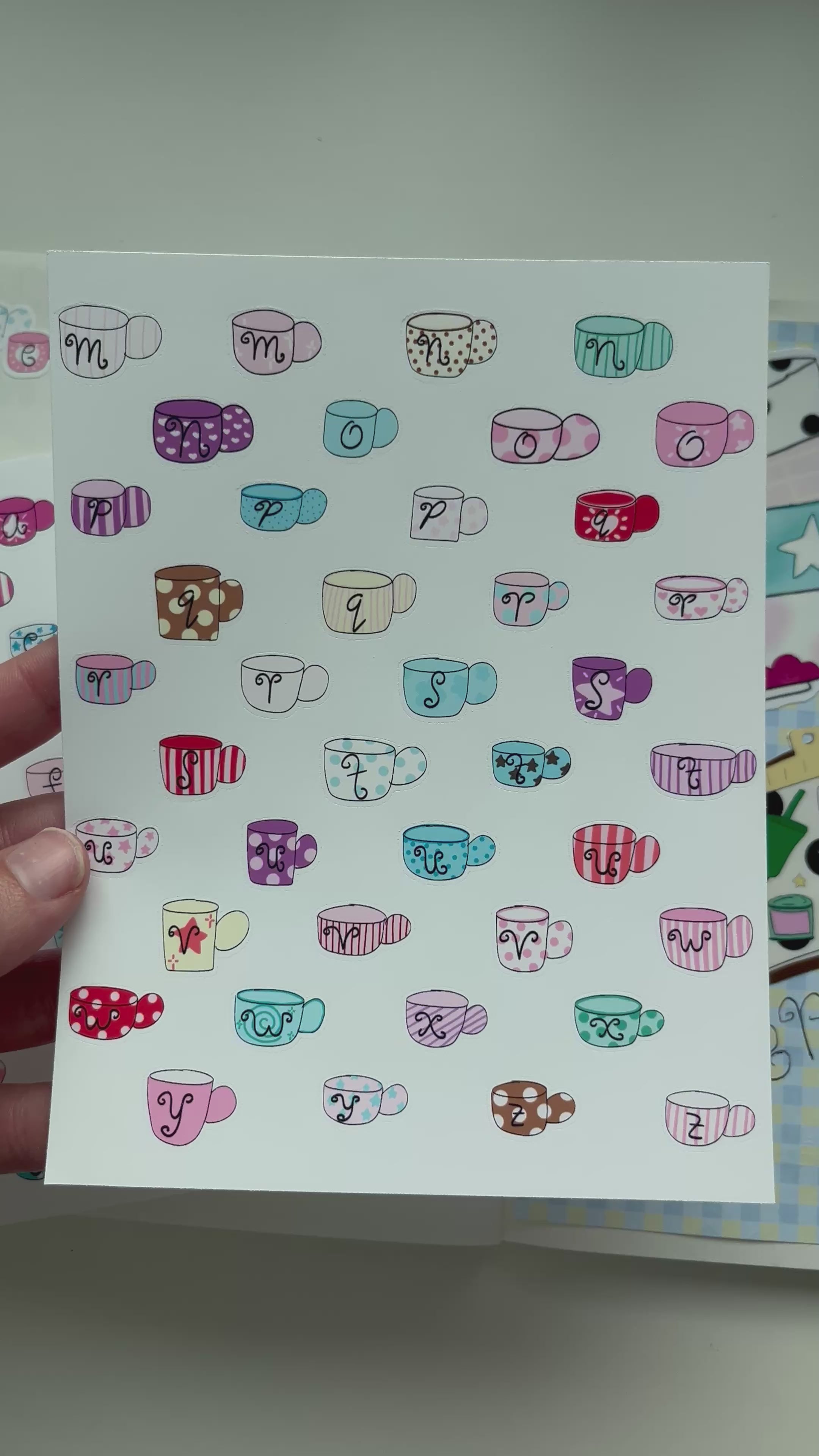 Alphabet Sticker Sheet - whimsy mugs