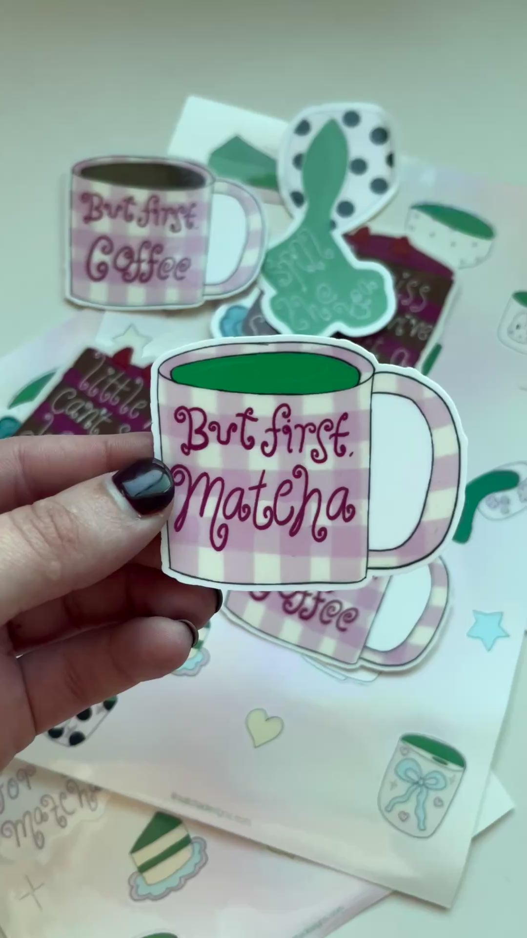 But first, matcha Sticker